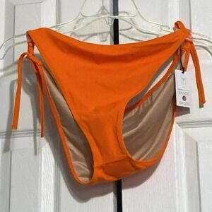 Shade & Shore orange bikini bathing suit bottom